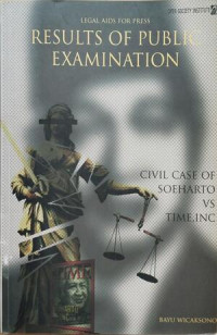 Image of Results Of Public Examination : Civil Case Of Soeharto vs Time, Inc